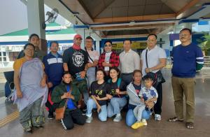 AMBBA Players and Officials at the Bir Tikendrajit International Airport